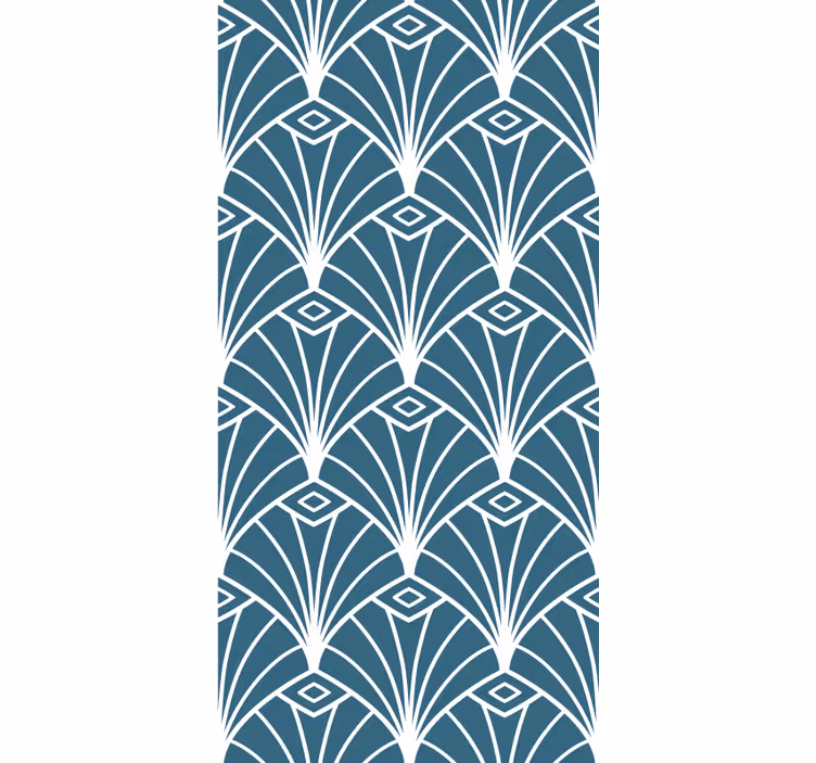 Toile fenêtre moderne motifs d'éventails élégants - TenStickers