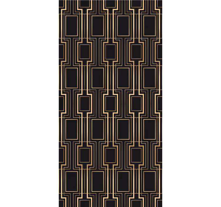 Toile fenêtre élégante motif de ligne géométrique - TenStickers