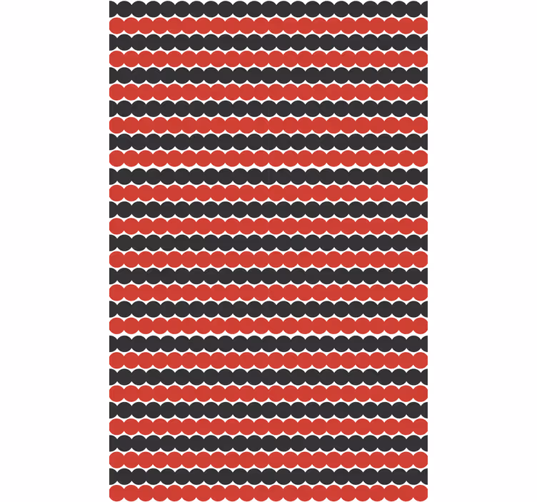 Toile fenêtre textures et motifs formes rouges et noires - TenStickers