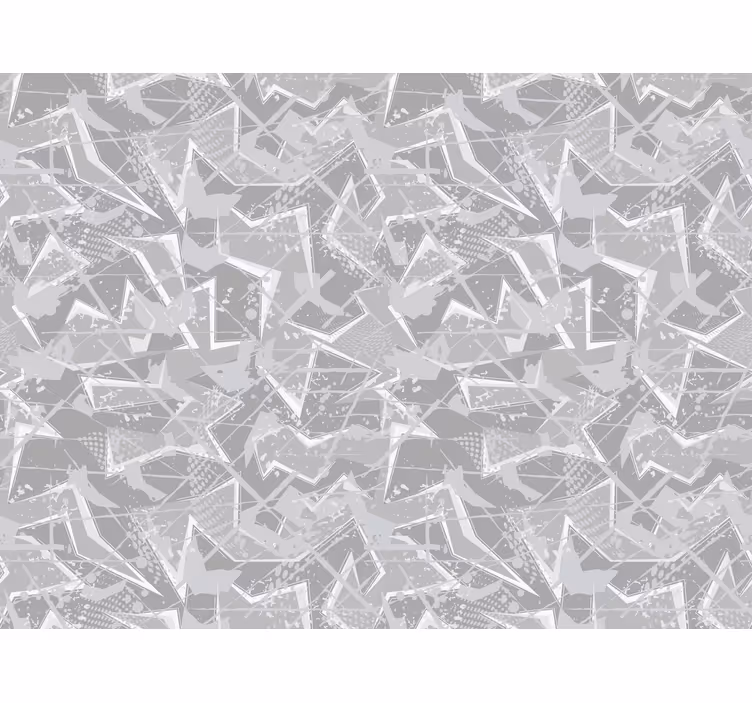 Toile fenêtre textures et motifs motifs géométriques gris - TenStickers