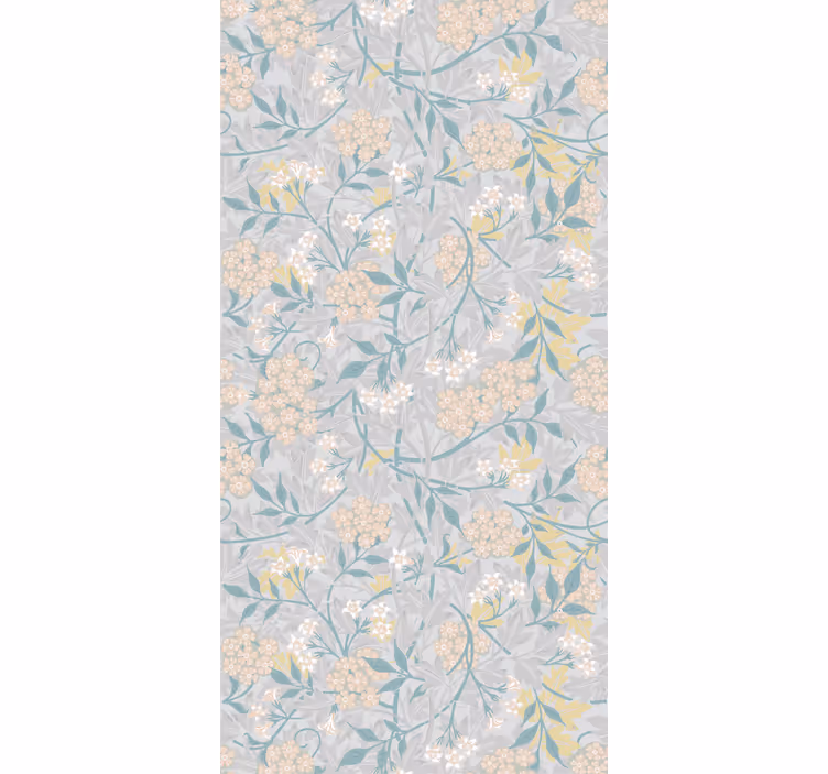 Toile fenêtre fleurs et plantes arrangement botanique subtil - TenStickers