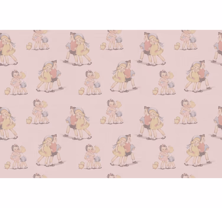 Toile fenêtre original enfants jouant ensemble - TenStickers