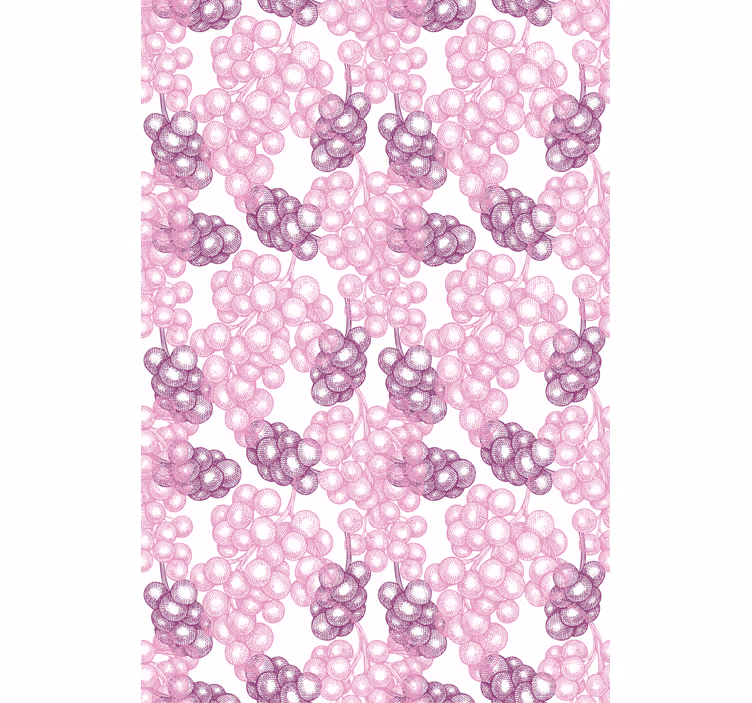 Toile fenêtre fruits et légumes motif de vigne - TenStickers