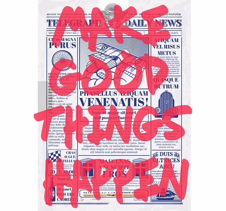 Toile fenêtre avec phrase de bonnes choses arrivent - TenStickers