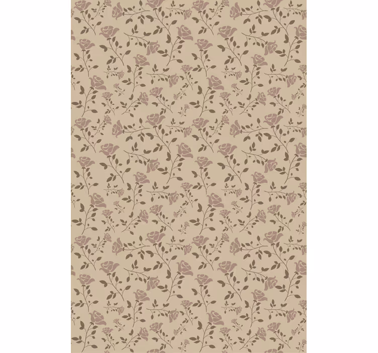 Toile fenêtre fleur caractéristiques botaniques subtiles - TenStickers