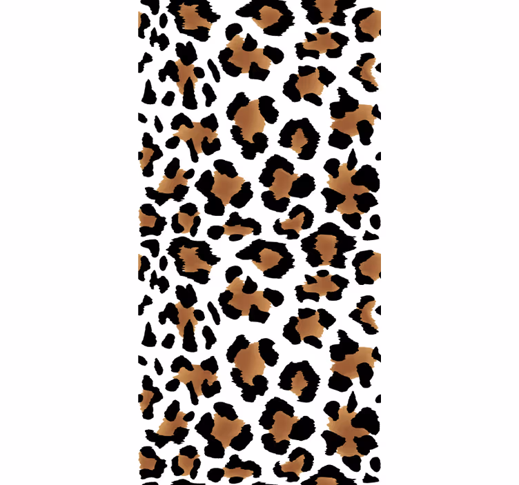 Toile fenêtre animal motif tacheté de léopard - TenStickers