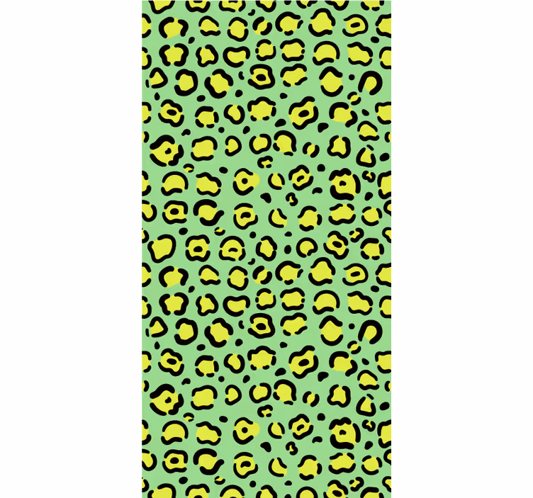Toile fenêtre animal imprimé léopard à pois - TenStickers