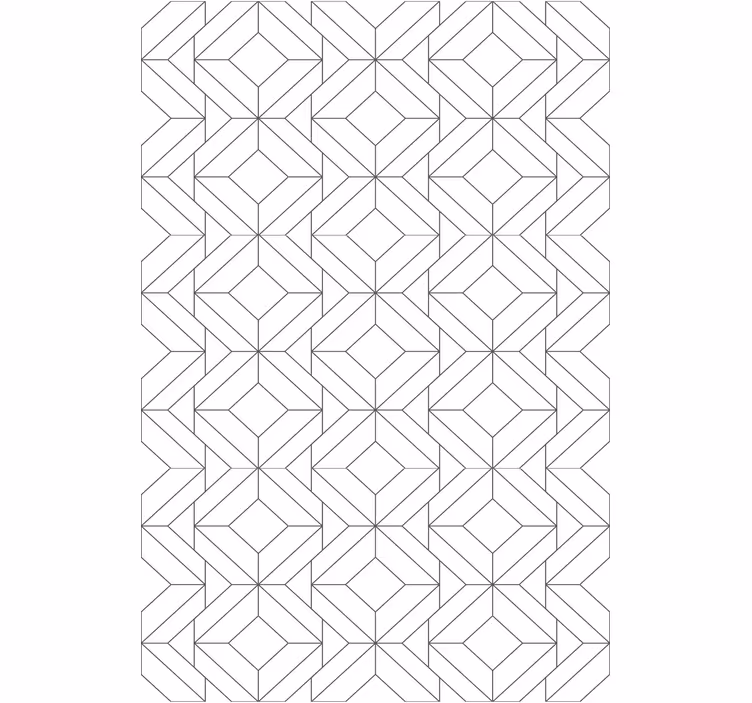 Toile fenêtre moderne blocs de figures géométriques - TenStickers