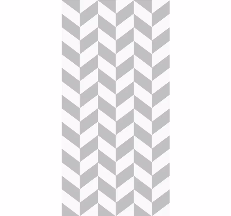 Toile fenêtre lignes à motifs en chevrons - TenStickers