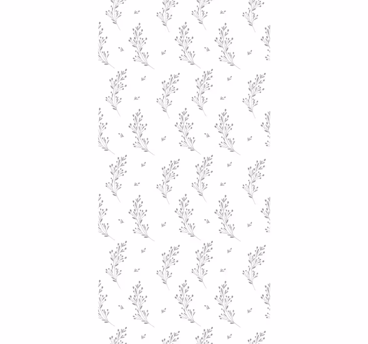 Toile fenêtre fleur motif floral subtil - TenStickers