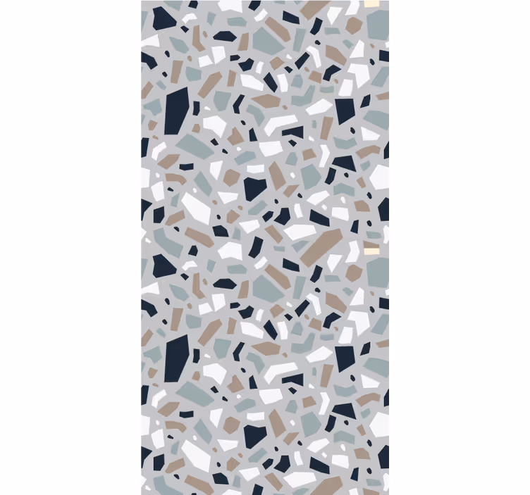 Toile fenêtre textures et motifs motif abstrait en terrazzo - TenStickers