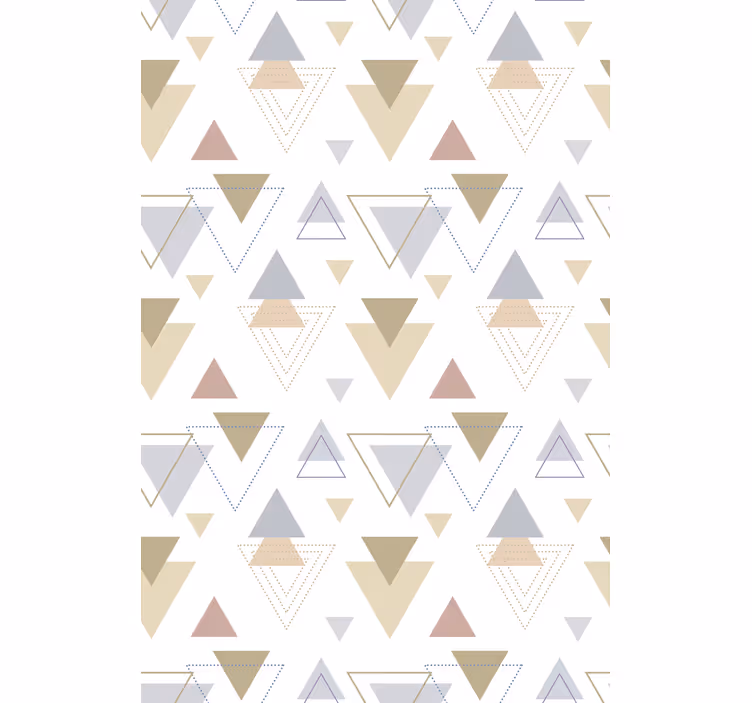 Toile fenêtre moderne thème du triangle géométrique - TenStickers