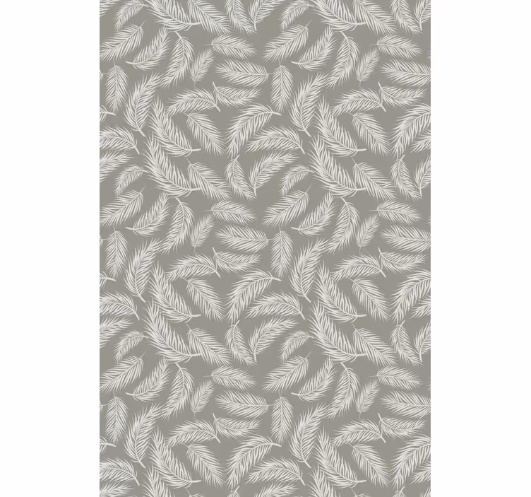 Toile fenêtre fleurs et plantes motif à motifs de feuilles - TenStickers