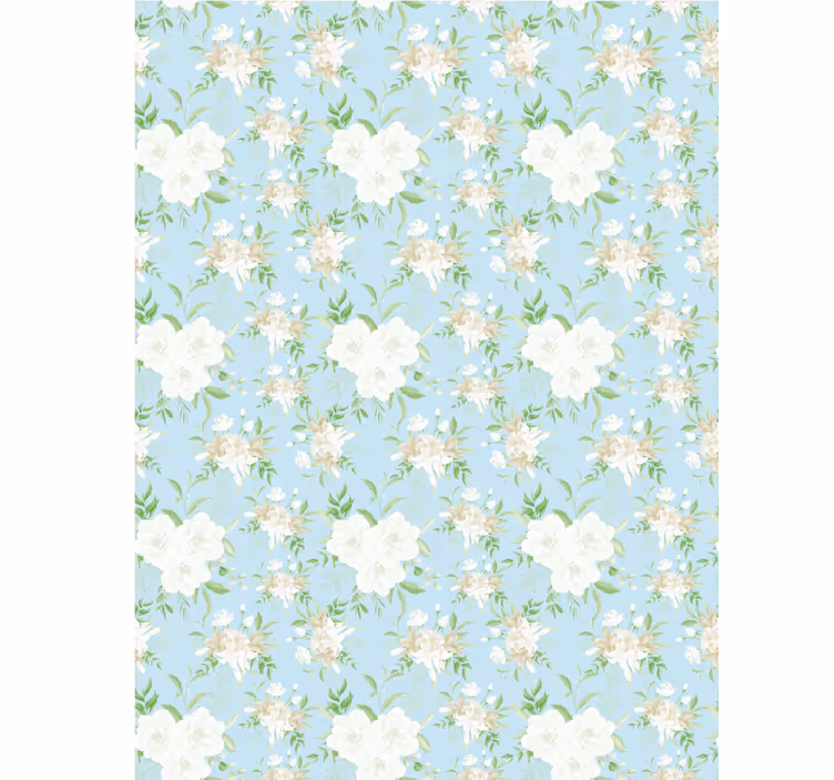Toile fenêtre fleurs style grand-millénaire sauvage - TenStickers