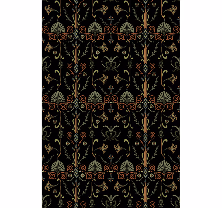 Toile fenêtre cuisine motifs de feuillage gracieux - TenStickers