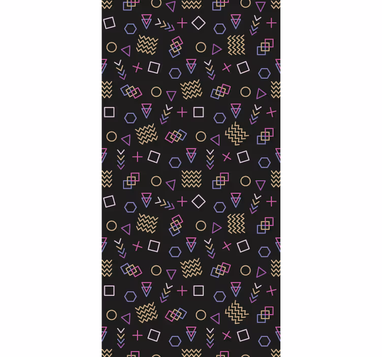 Toile fenêtre moderne étude de forme géométrique - TenStickers