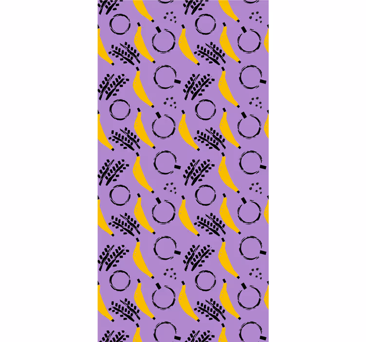 Toile fenêtre fruits et légumes motif banane - TenStickers