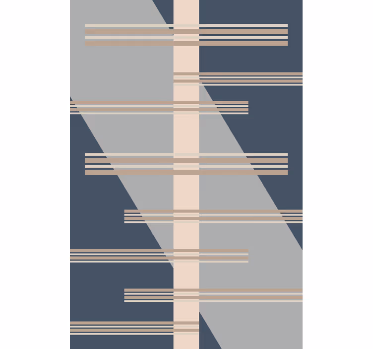 Toile fenêtre moderne thème de ligne géométrique - TenStickers
