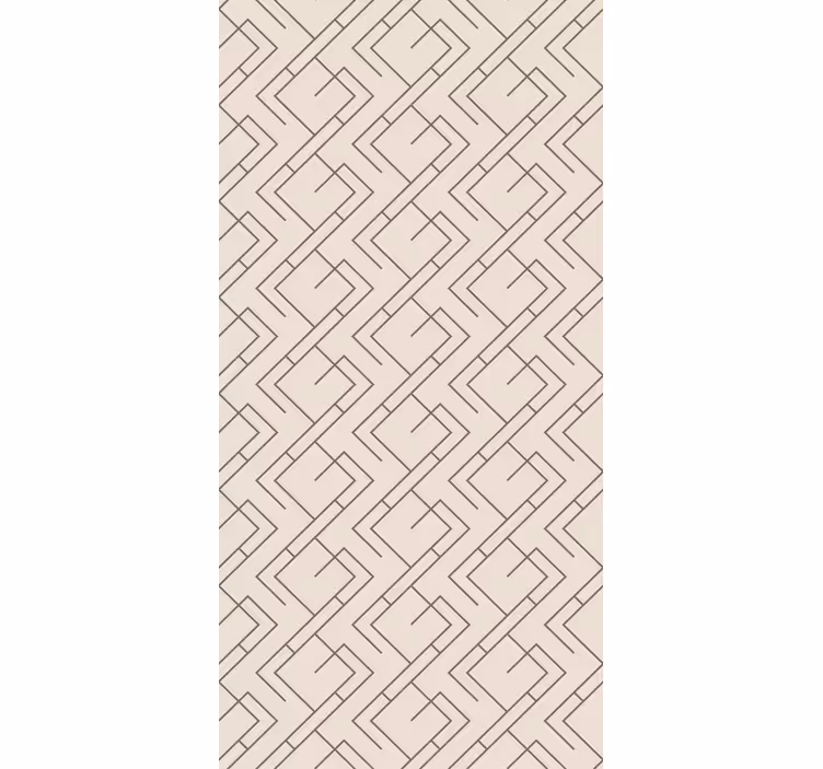 Toile fenêtre moderne motif de lignes géométriques - TenStickers