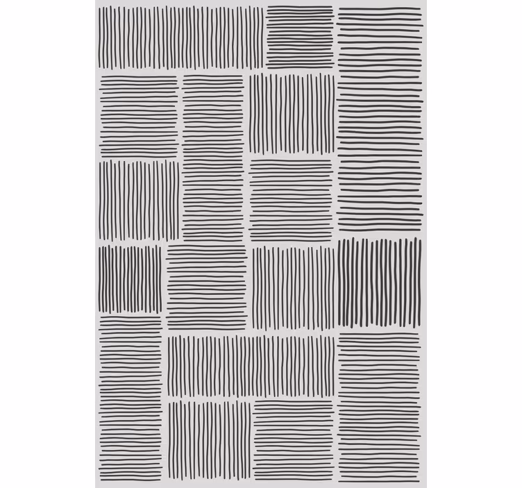 Stores modernes Ligne noir blanc décor du milieu du siècle - TenStickers