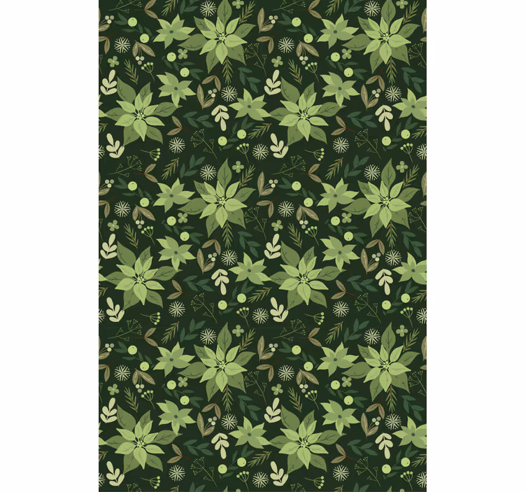 Toile fenêtre fleurs et plantes flore verte luxuriante - TenStickers