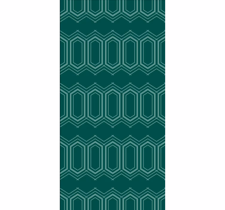 Toile fenêtre textures et motifs motif géométrique vert - TenStickers