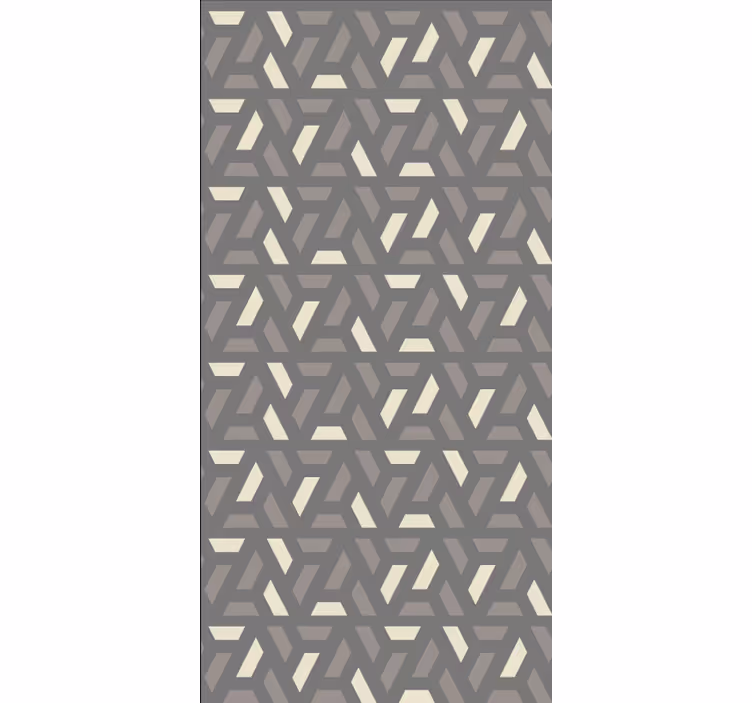 Toile fenêtre moderne motif géométrique neutre - TenStickers