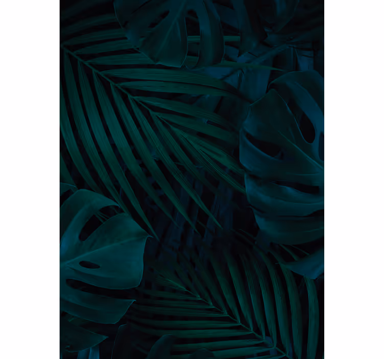 Toile fenêtre fleurs et plantes feuillages forestiers - TenStickers