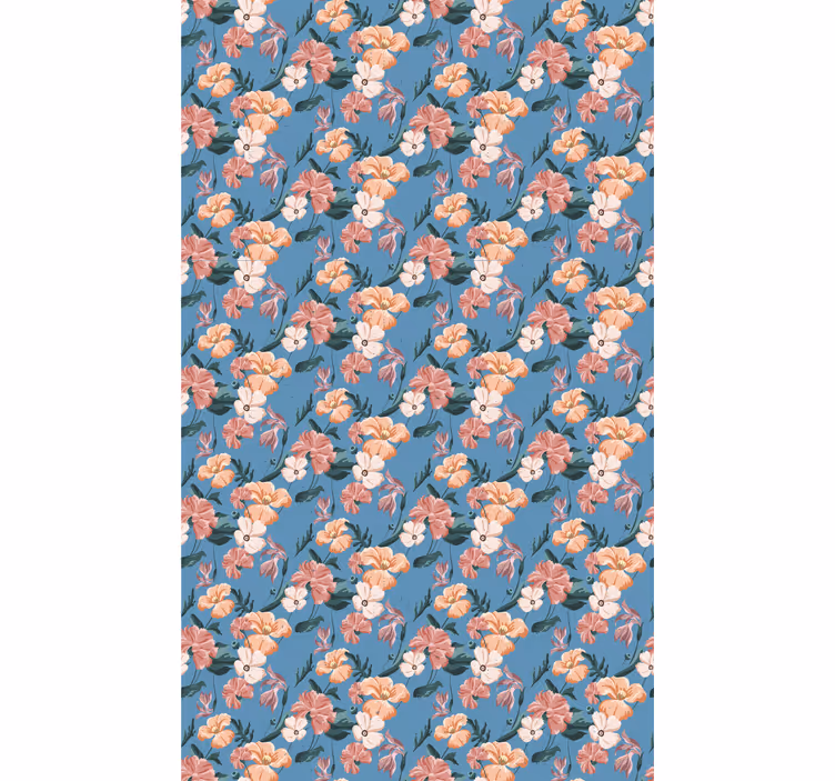 Toile fenêtre fleurs et plantes motif floral délice - TenStickers