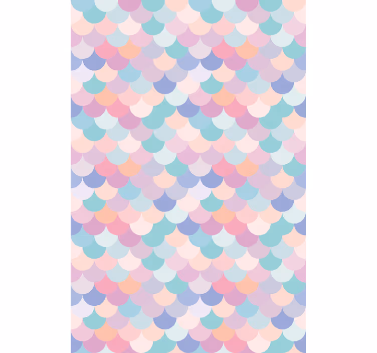 Toile fenêtre textures et motifs écailles colorées - TenStickers
