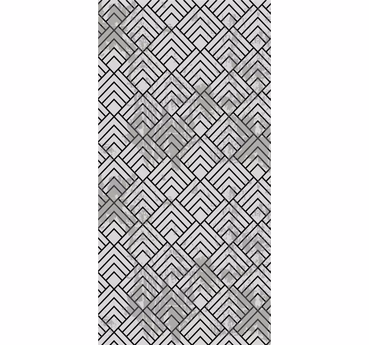 Toile fenêtre moderne style d'arrangement géométrique - TenStickers