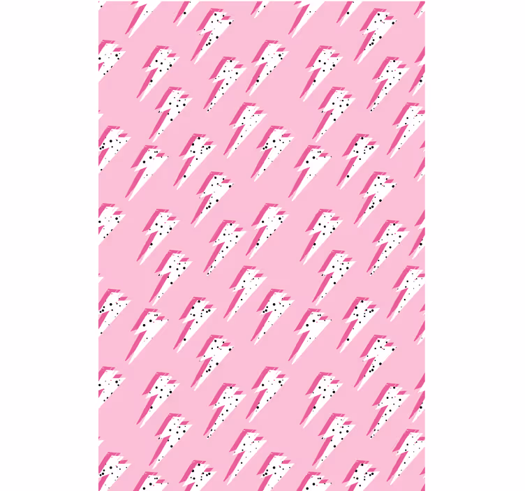 Toile fenêtre chambre adolescent rayons blancs sur fond rose - TenStickers