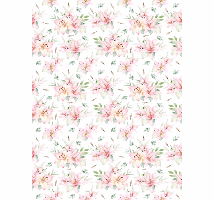 Toile fenêtre fleurs et plantes motifs floraux luxuriants - TenStickers