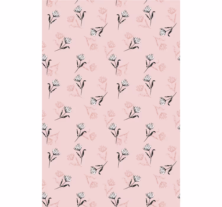 Toile fenêtre fleurs et plantes motif douce fleur - TenStickers