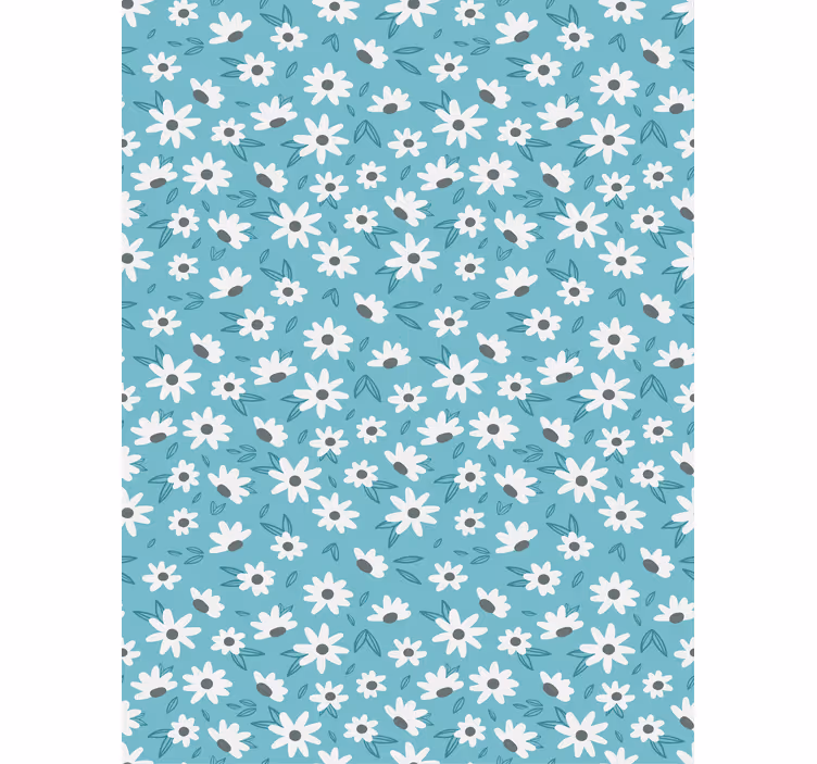 Toile fenêtre salle à manger motif floral de marguerite - TenStickers