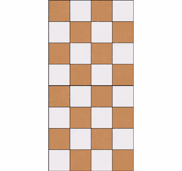 Toile fenêtre textures et motifs motif en damier - TenStickers