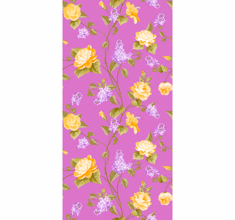 Toile fenêtre fleurs et plantes panneaux floraux - TenStickers