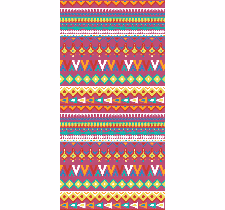 Toile fenêtre original motif tribal - TenStickers
