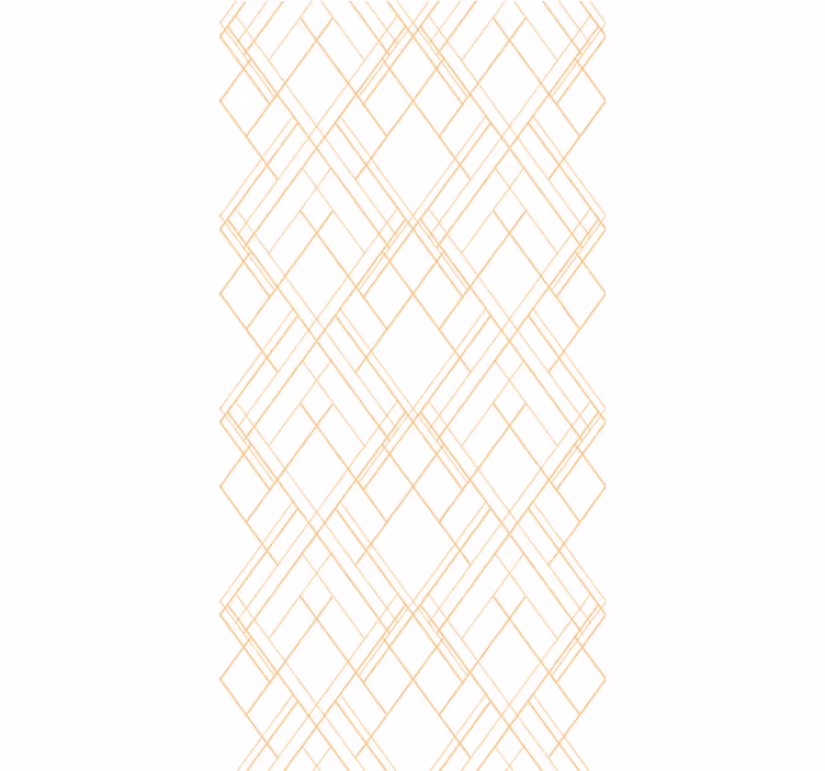 Toile fenêtre élégante lignes géométriques dorées - TenStickers