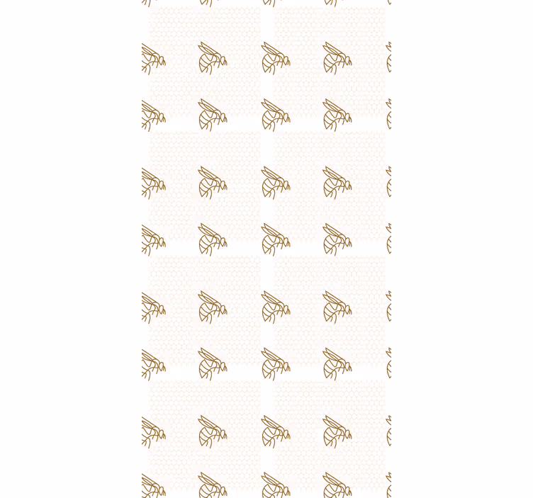 Toile fenêtre animaux motif d'abeille - TenStickers