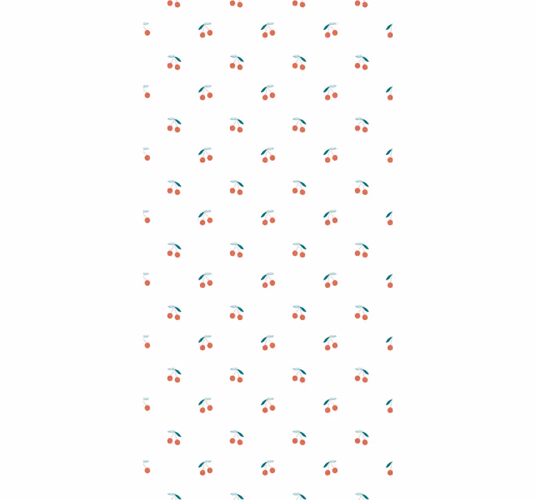 Toile fenêtre fruits et légumes motif de cerises - TenStickers