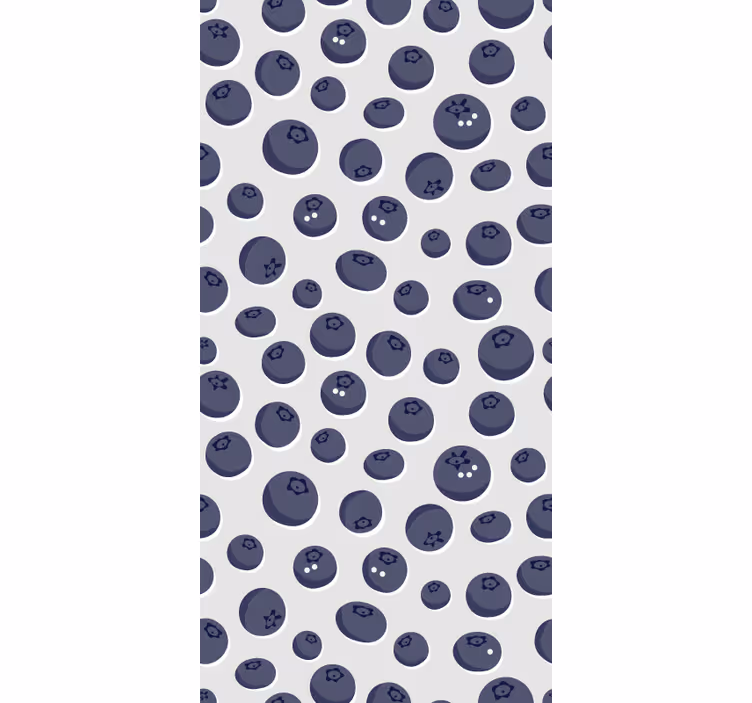 Toile fenêtre fruits et légumes myrtille motif - TenStickers