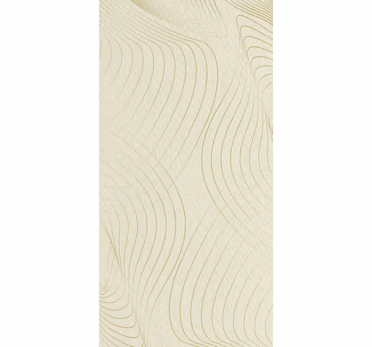Toile fenêtre salon motifs d'ondes subtils - TenStickers
