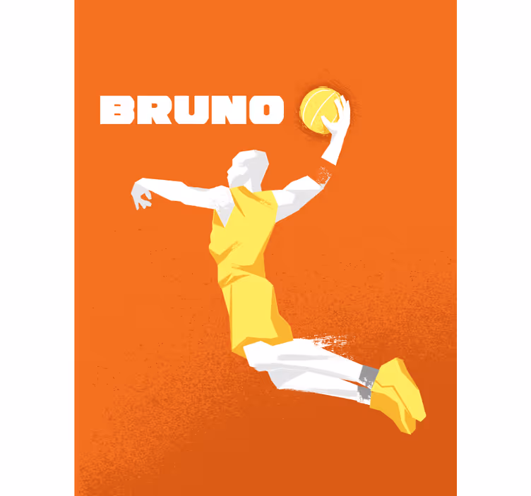 Stores plus de sport Nom personnalisé de basket-ball - TenStickers