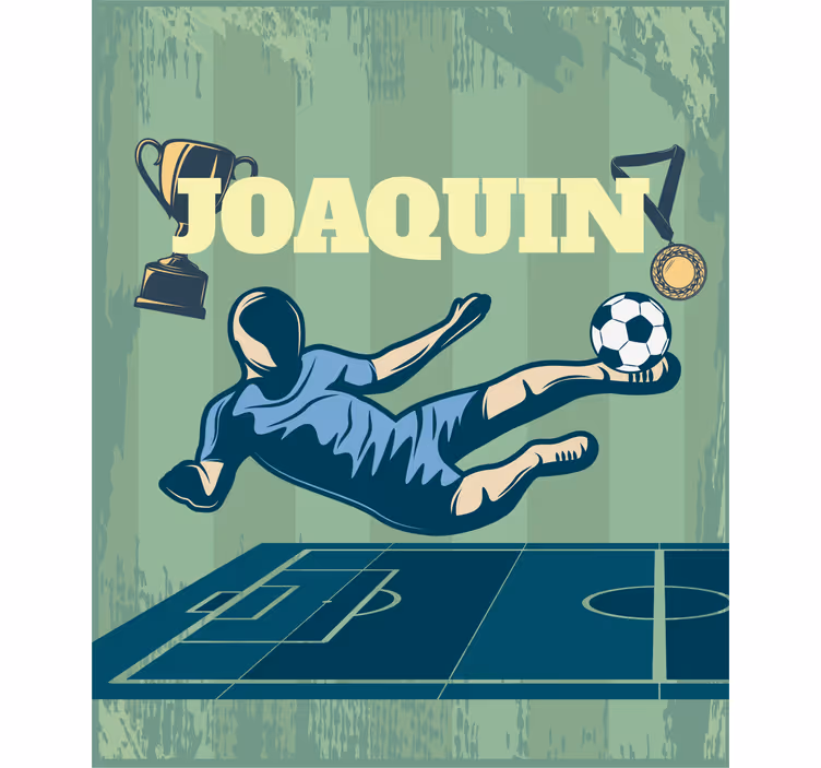 Stores football Football avec nom - TenStickers