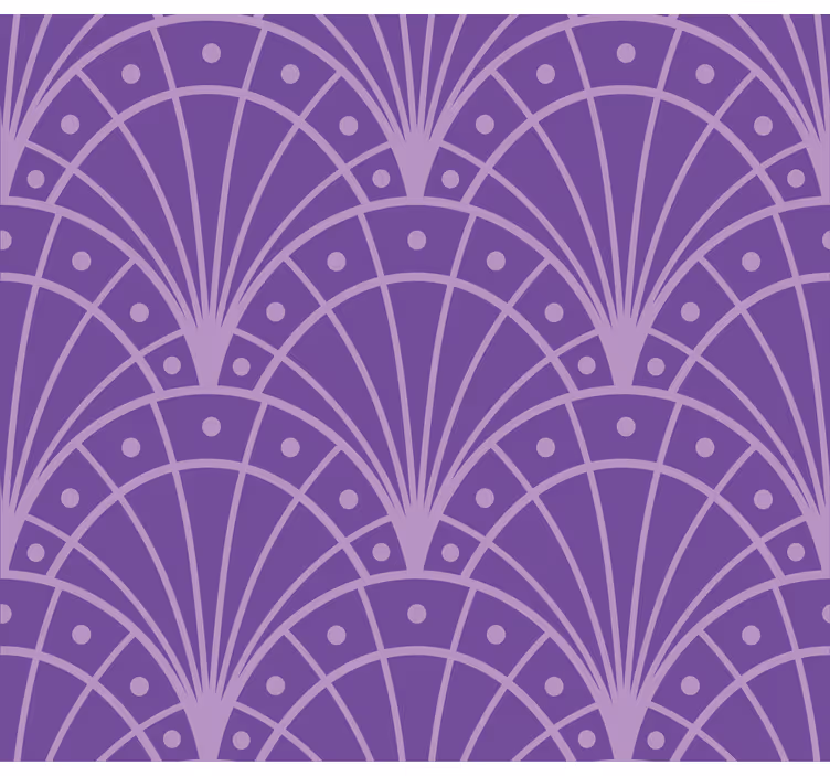 Store lilas salon élégant demi-cercles - TenStickers