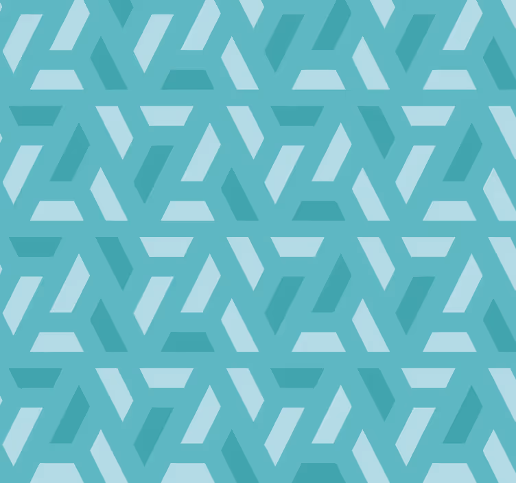 Store turquoise salon design géométrique - TenStickers