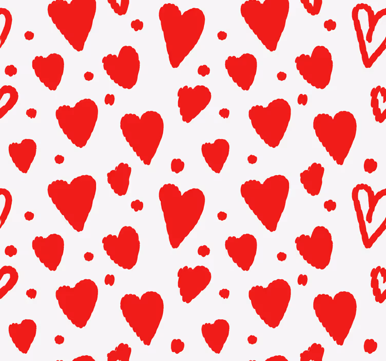 Store enrouleur romantique motif de coeurs - TenStickers