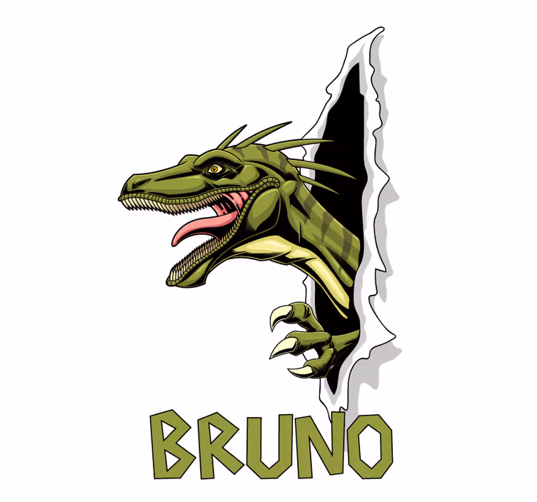 Store dinosaure rapace jurassique - TenStickers