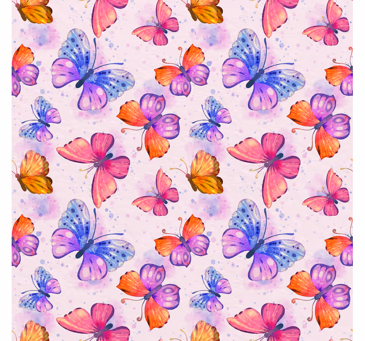 Store papillon aquarelle colorée - TenStickers